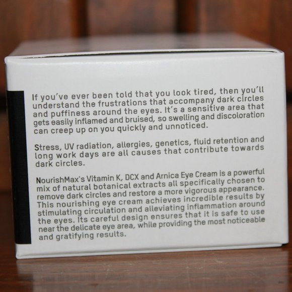 Nourish Max Eye Cream Diamond Infused Dark Circles Crows Feet Puffiness … - Picture 3 of 4